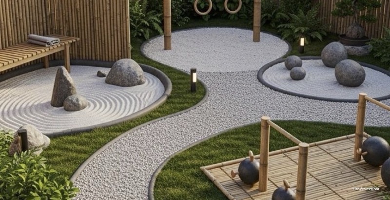 Vườn thiền Zen trên cao